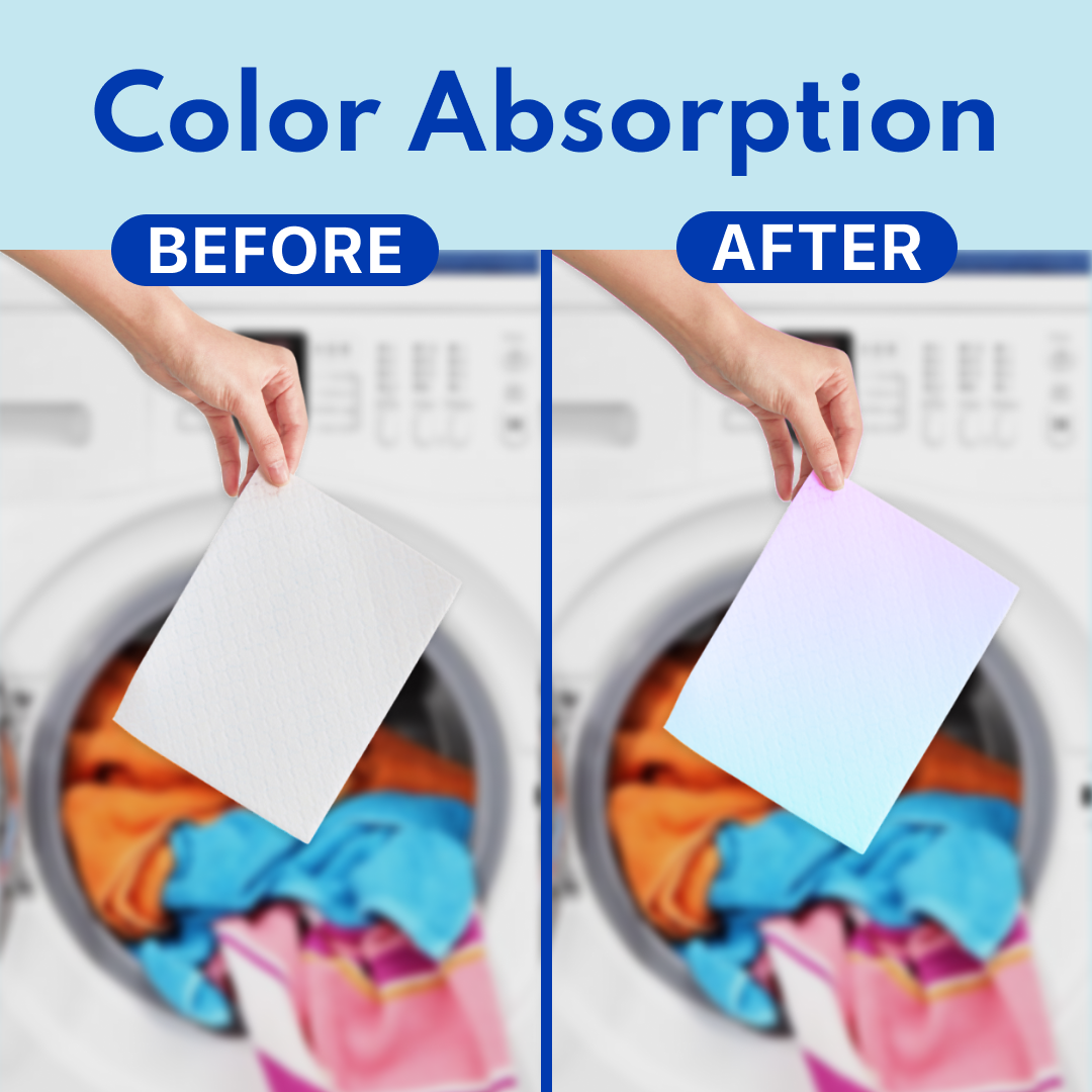 CMOCMO 3-in-1 Multi-Purpose Laundry Detergent Sheets - Super Color Absorption-Floral Scent-Concentrated Sheets-20 Sheets